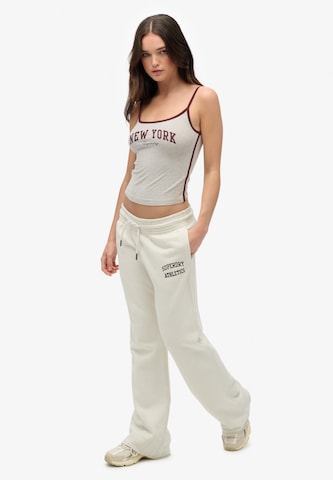 Superdry Loosefit Broek 'Athletic Essentials' in Wit