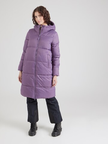 4F Outdoormantel in Lila: Vorderseite