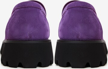 CESARE GASPARI Moccasins in Purple