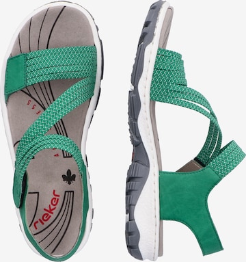 Rieker Strap Sandals in Green