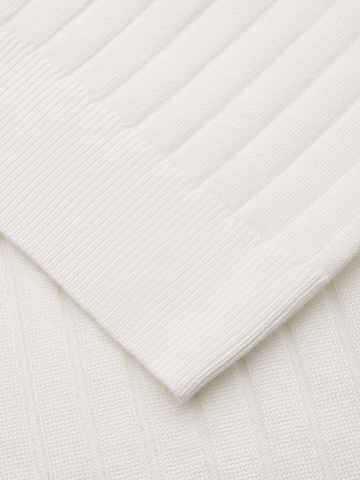 Ombre Poloshirt in Weiß