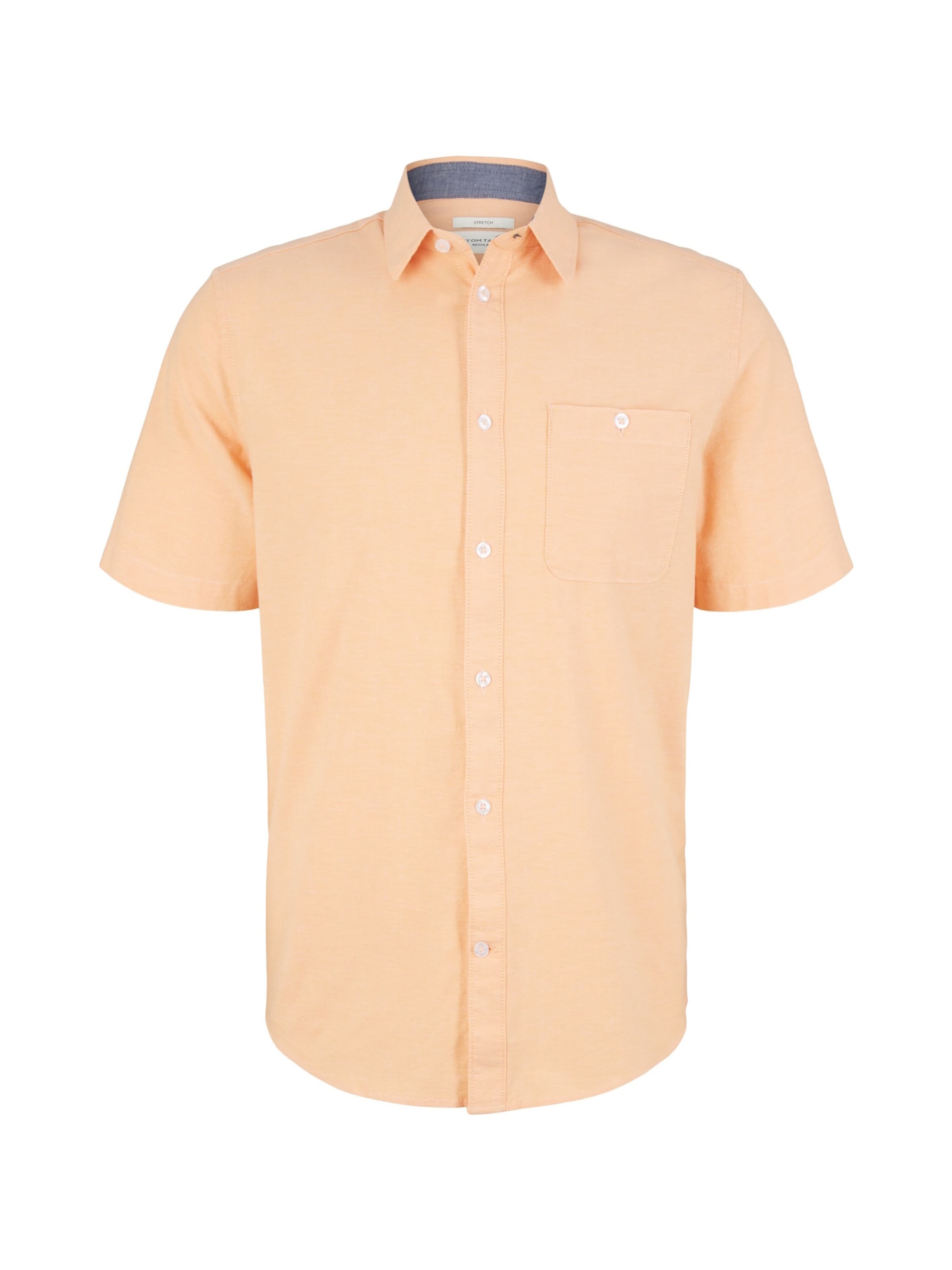 TOM TAILOR Regular fit Button Up Shirt in Orange: front