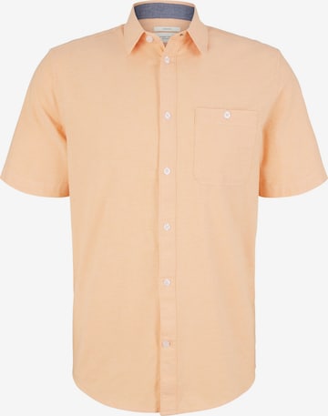 Coupe regular Chemise TOM TAILOR en orange : devant