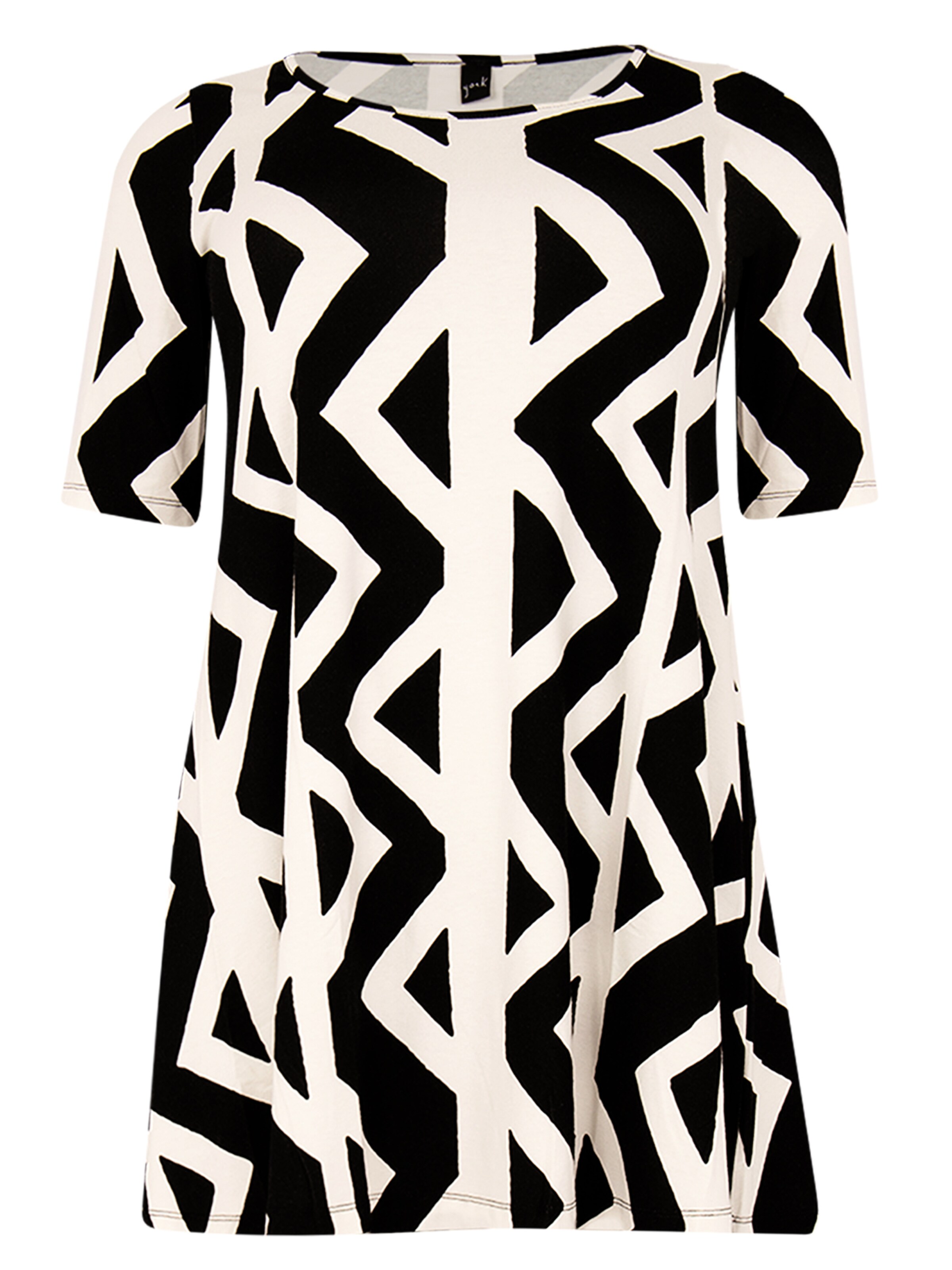 YOEK Tunic in Black: front