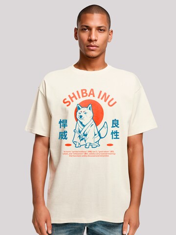 T-Shirt 'Japanischer Shiba Inu Hund' F4NT4STIC en beige : devant