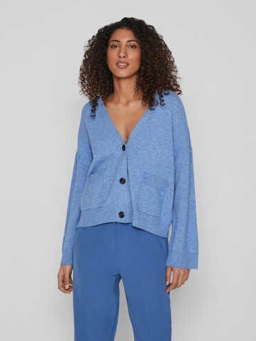 VILA Knit Cardigan 'RIL' in Blue: front