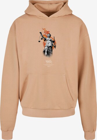 MJ Gonzales Sweatshirt 'Justitia' in Beige: predná strana