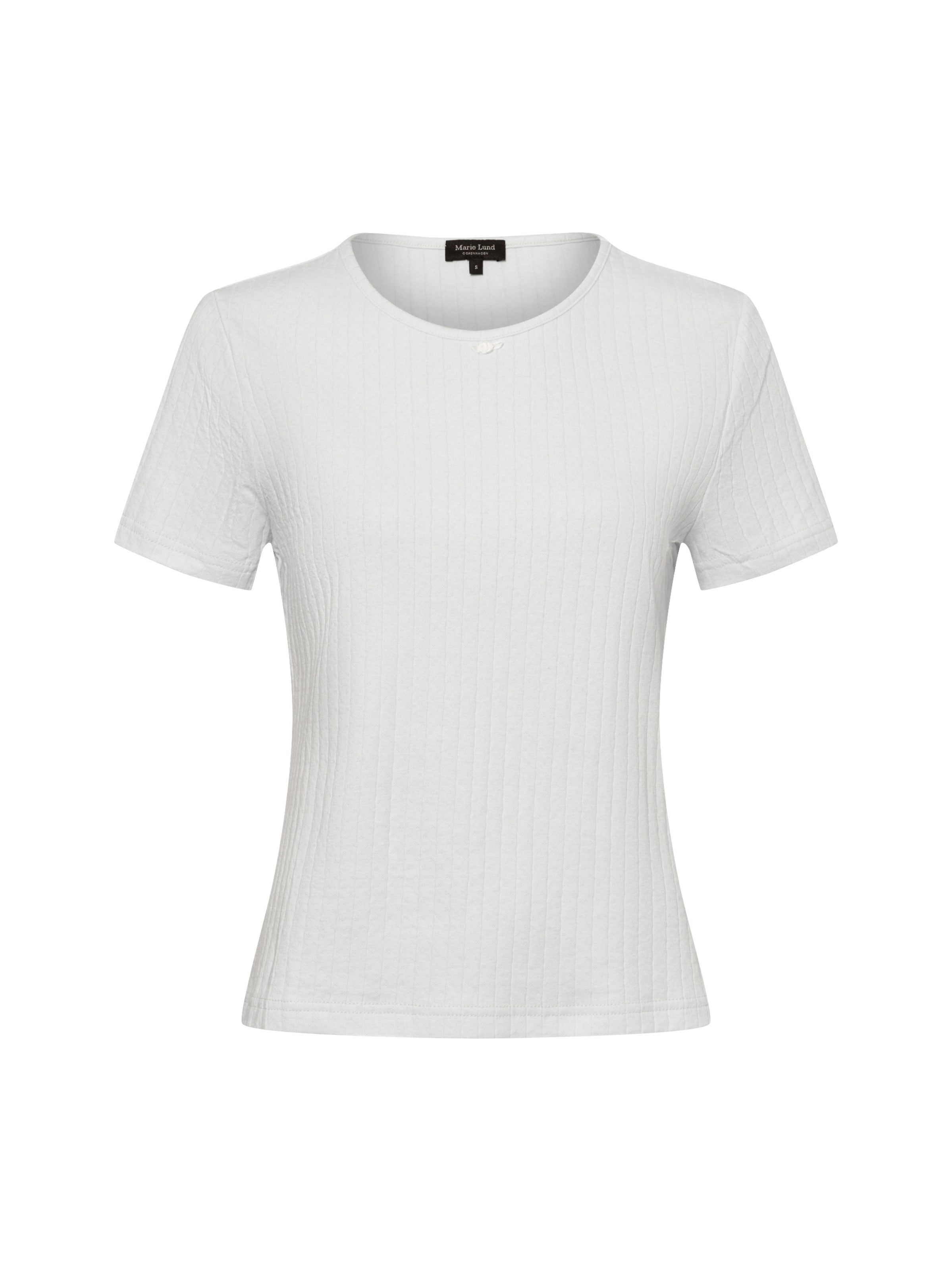 Marie Lund Strickshirt in Blau: Vorderseite