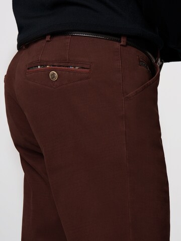 MEYER Regular Chino 'Chicago' in Rood