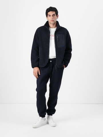 TOMMY HILFIGER Fleecejacka i blå