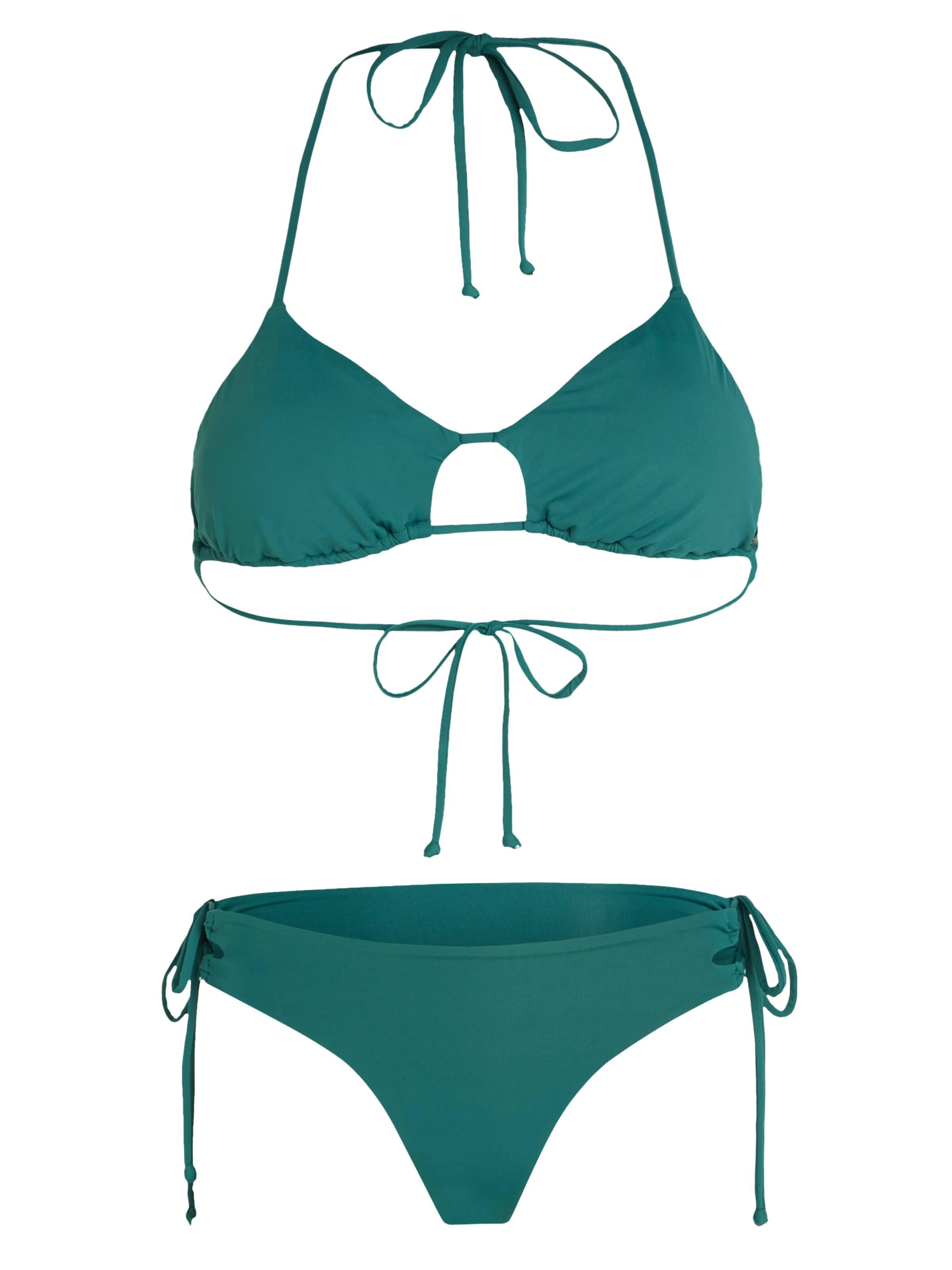 O'NEILL Triangel Bikini 'Madrid Jensen' in Groen: voorkant