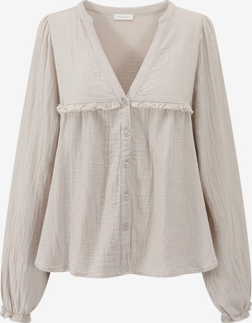 SASSYCLASSY Bluse in Beige: Vorderseite