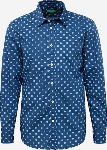 UNITED COLORS OF BENETTON Overhemd in Blauw: voorkant