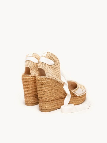 Alhamas - Sandalias 'Alpargata Cuña 10 cm' en blanco