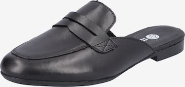 REMONTE Mules in Black: front