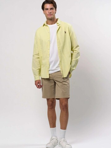 U.S. POLO ASSN. Regular fit Overhemd ' Bolt ' in Geel