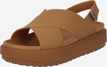 Crocs Sandále 'Brooklyn Luxe' - Hnedá: predná strana