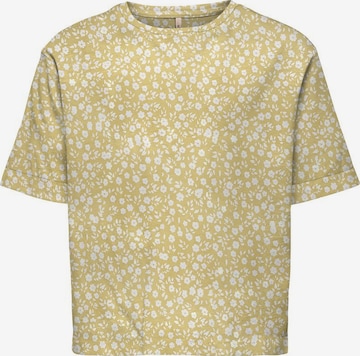 T-Shirt 'May' KIDS ONLY en jaune : devant