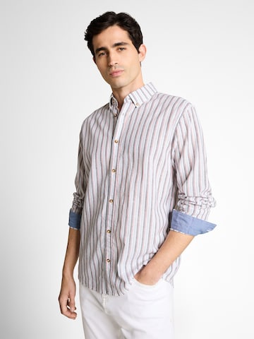 TOM TAILOR Regular fit Button Up Shirt in White: front