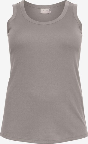 KAFFE CURVE Top 'Carina' in Grey: front