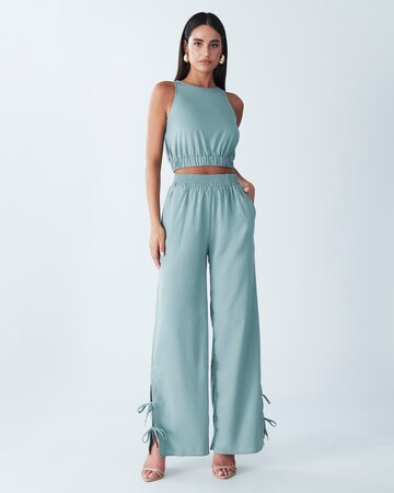 BWLDR Wide leg Trousers 'Laila' in Blue