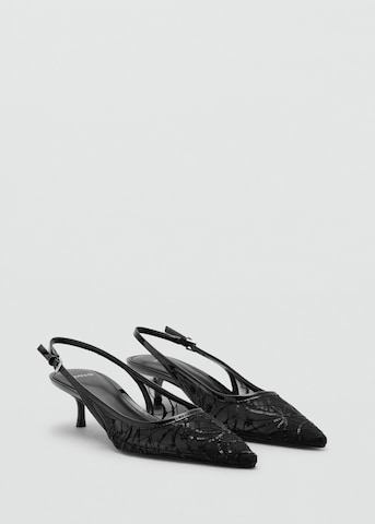 MANGO Slingback Pumps 'Lorio' in Black
