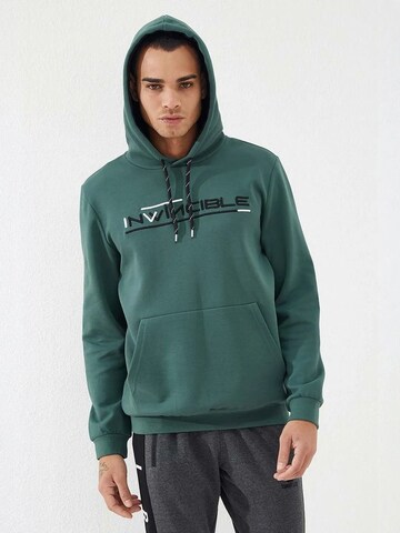 Sweat-shirt Tommy Life en vert : devant