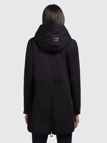 Parka di mezza stagione di khujo in nero