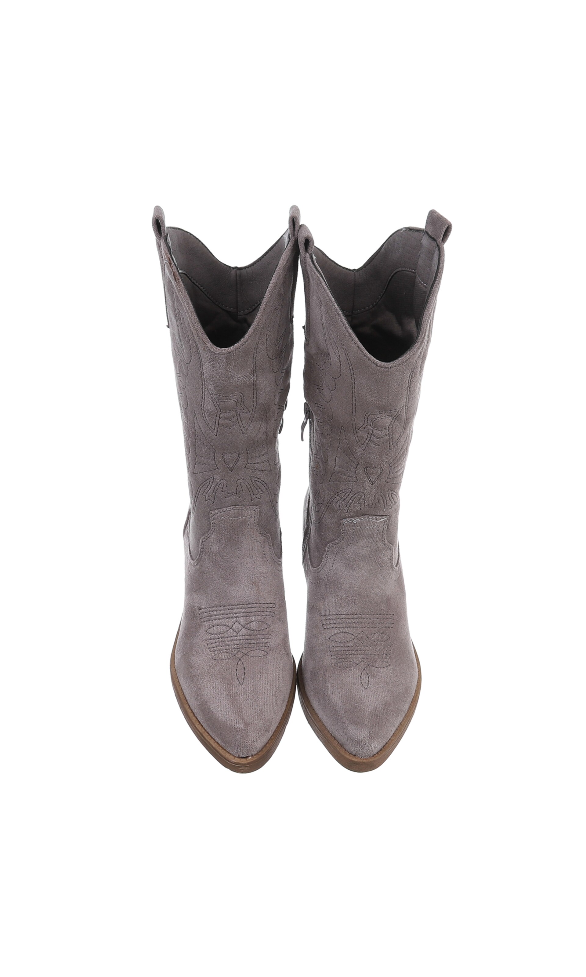 Ital-Design Cowboystiefel in Grau