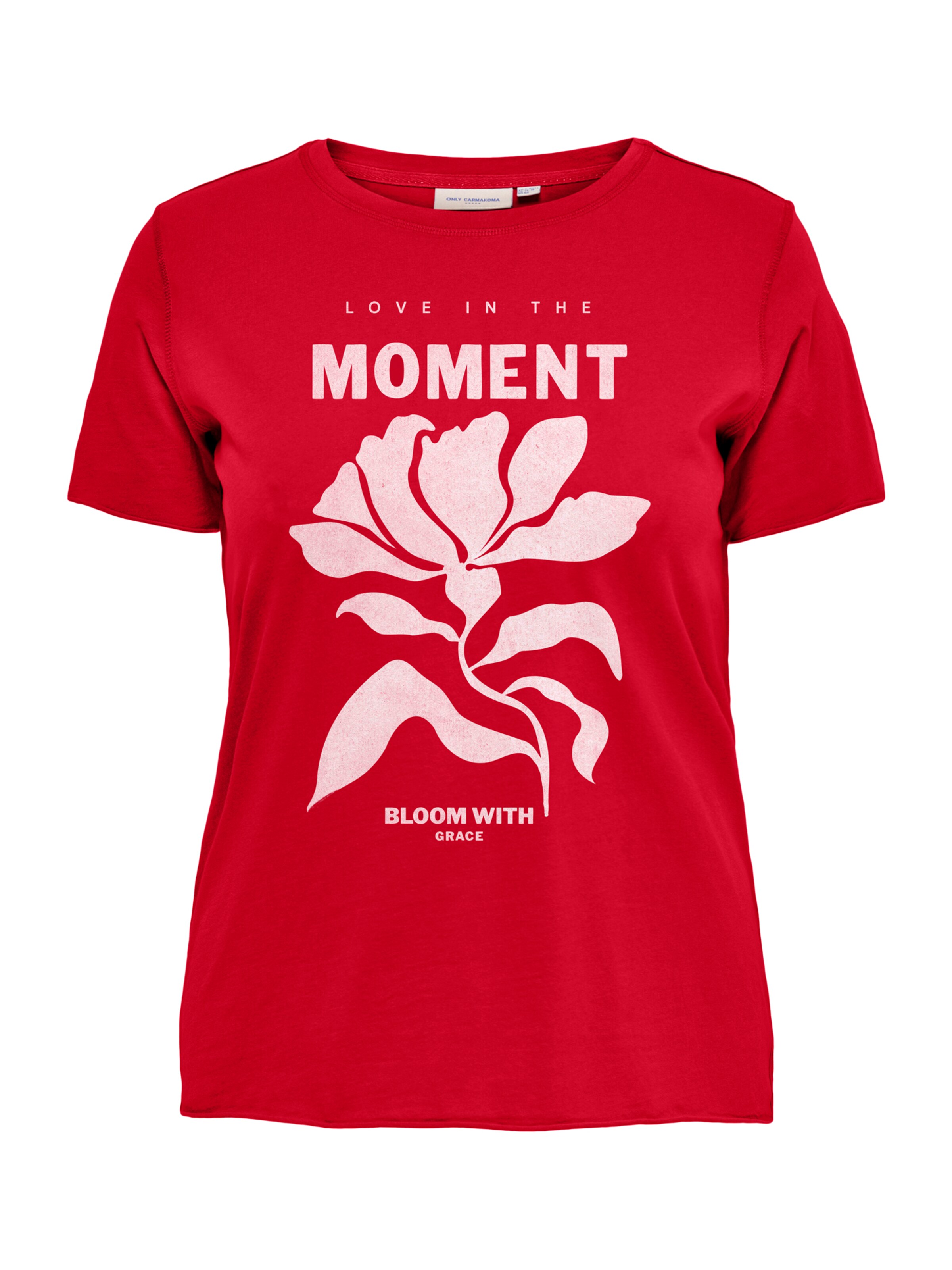 Maglietta 'CARMIKO NIGHT' di ONLY Carmakoma in rosso: frontale