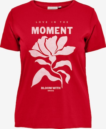 raudona ONLY Carmakoma Marškinėliai 'CARMIKO NIGHT': priekis