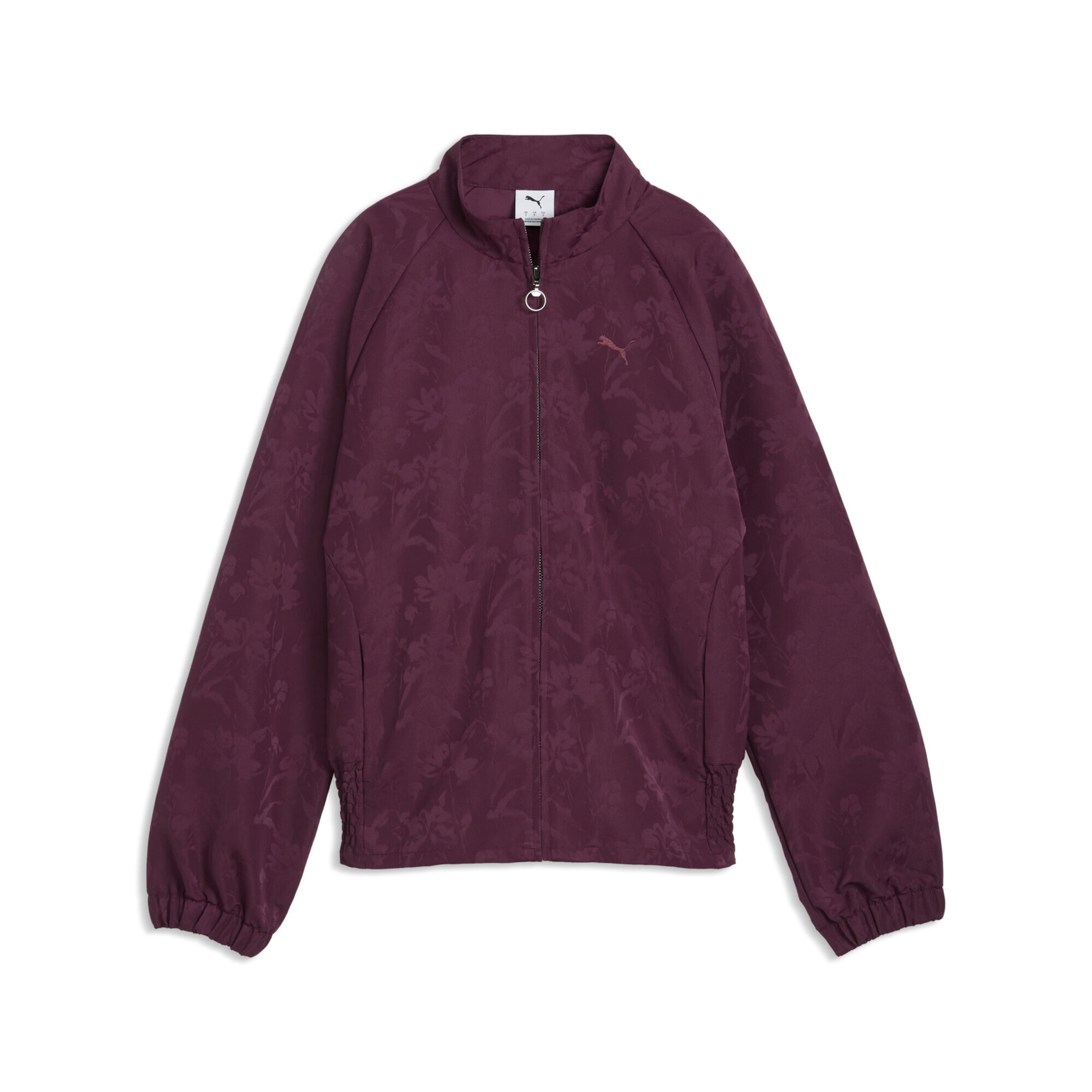 PUMA Sportjacke in S in dunkelrot, Produktansicht
