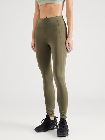 UNDER ARMOUR - Skinny Calças de desporto 'Fly Fast 3.0' em verde: frente