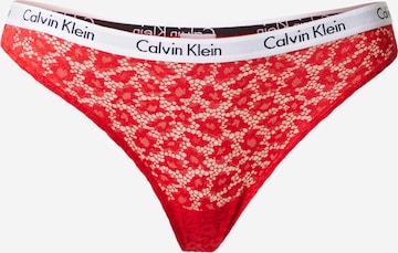 Slip Calvin Klein Underwear en rouge : devant