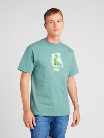 Tricou 'Fairy Tale' de la HUF pe verde: față