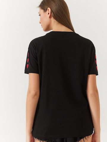 juoda Bianco Lucci Marškinėliai