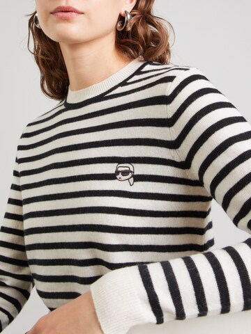Karl Lagerfeld Pullover 'IKON' in Schwarz