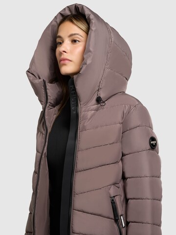 khujo Mantel in Braun