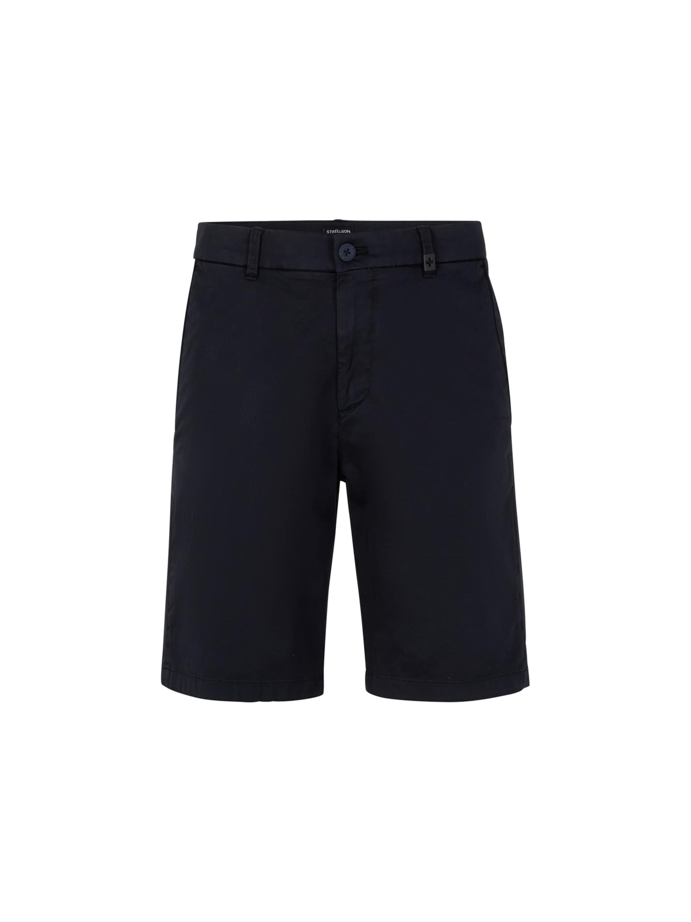 Coupe slim Pantalon à plis 'Crush' STRELLSON en bleu : devant