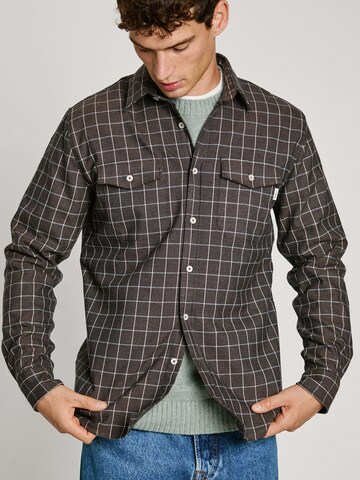 Pepe Jeans Regular fit Overhemd ' MESSON ' in Bruin