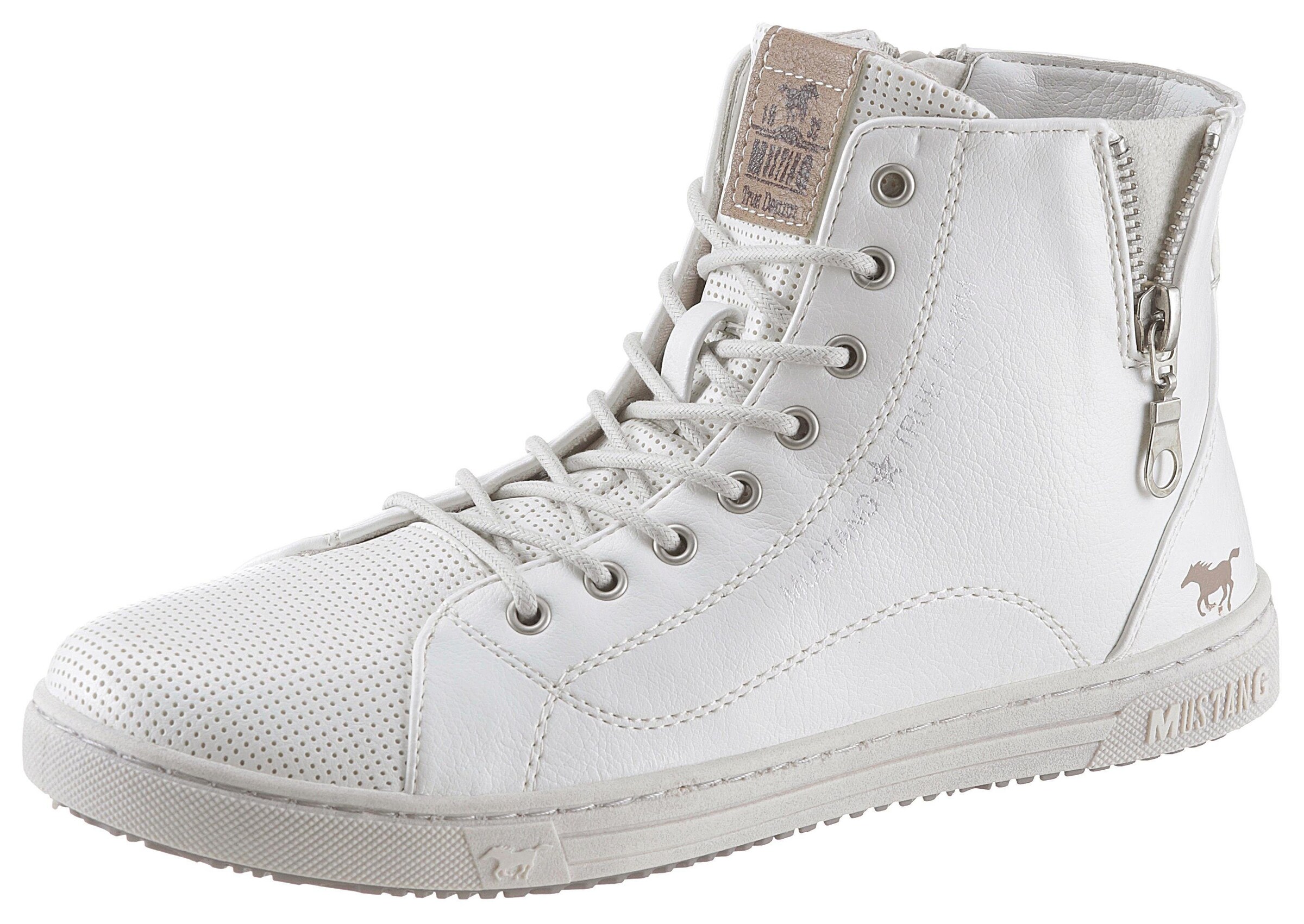MUSTANG Sneaker in Weiß: Vorderseite