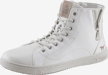 MUSTANG High-Top Sneakers in White: front