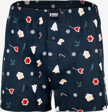 Happy Shorts - Calzoncillo boxer en azul: frente