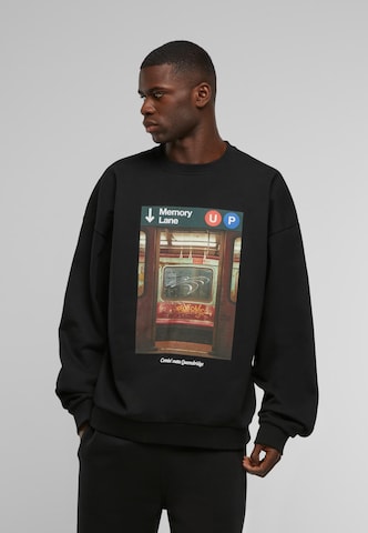 MT Upscale Sweatshirt 'Memory Lane' in Black: front