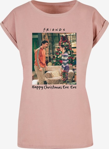 ABSOLUTE CULT T-Shirt 'Friends - Happy Christmas Eve Eve' in Beige: predná strana