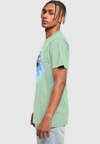 Mister Tee Shirt 'Basketball Clouds' in Green