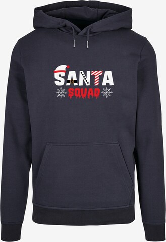 Felpa ' Santa Squad' di Merchcode in blu: frontale