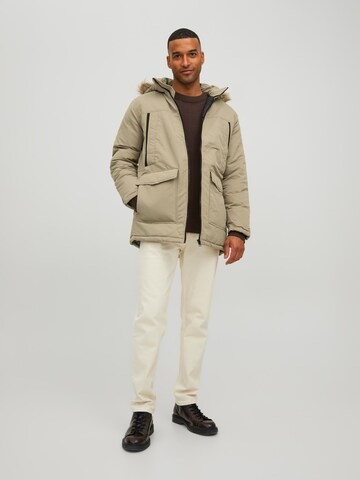 JACK & JONES Parka 'Craft' in Beige