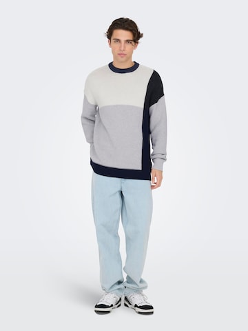 Pullover 'KENDRICK' di Only & Sons in grigio