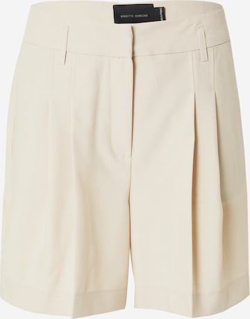 Regular Pantalon à pince 'Lena' Birgitte Herskind en beige : devant